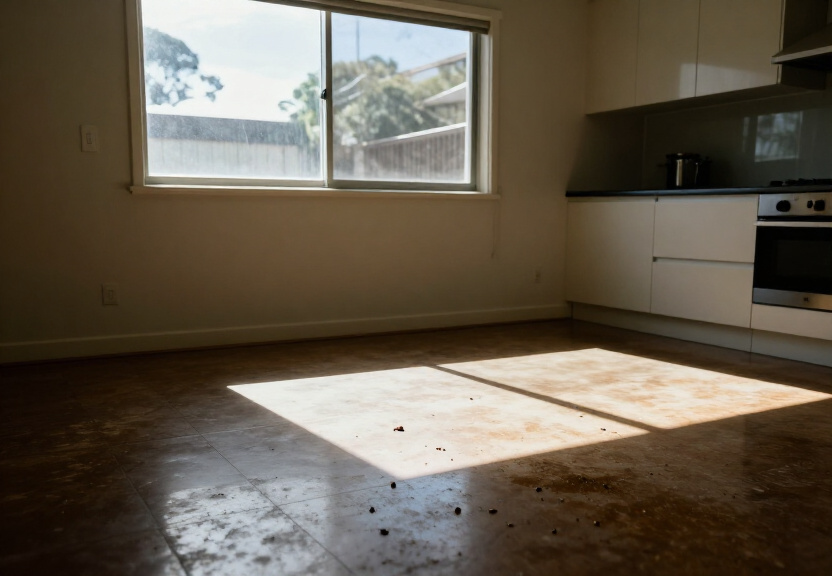 Cockroach infestation in a Jannali kitchen before treatment
